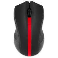 Мышь Oklick 615MW 412861 (черный/красный) фото 1